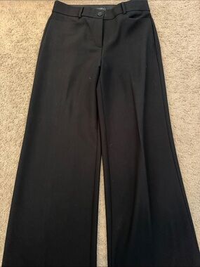 Loft Black Wide Leg Dress Pants
